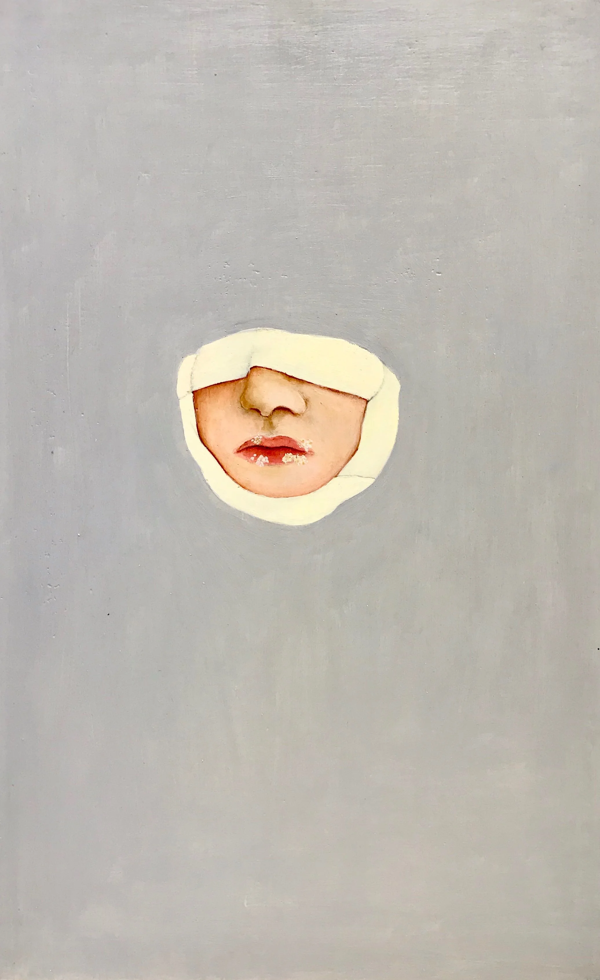 fra serien Fons amoris 41x26 cm olje på plate 1993