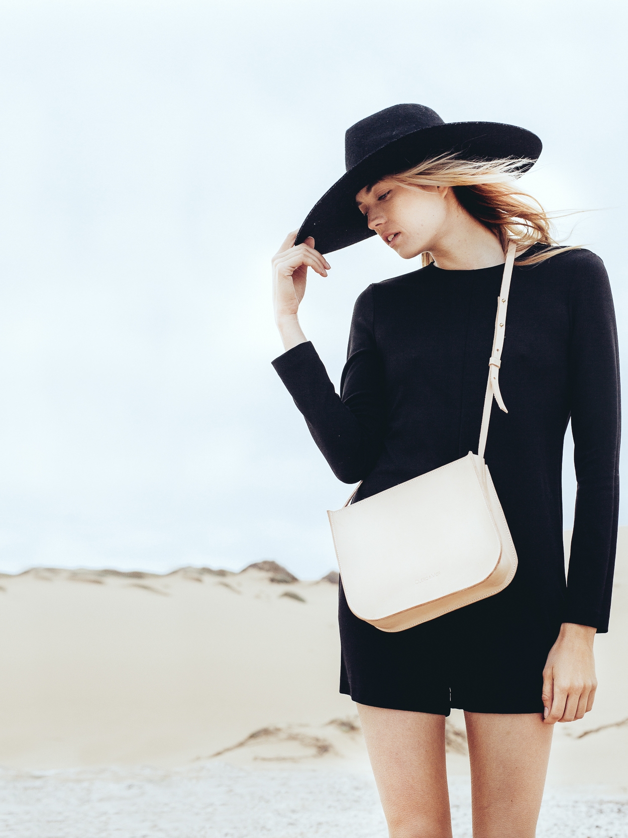 Sac en Bandoulière Brun Clair