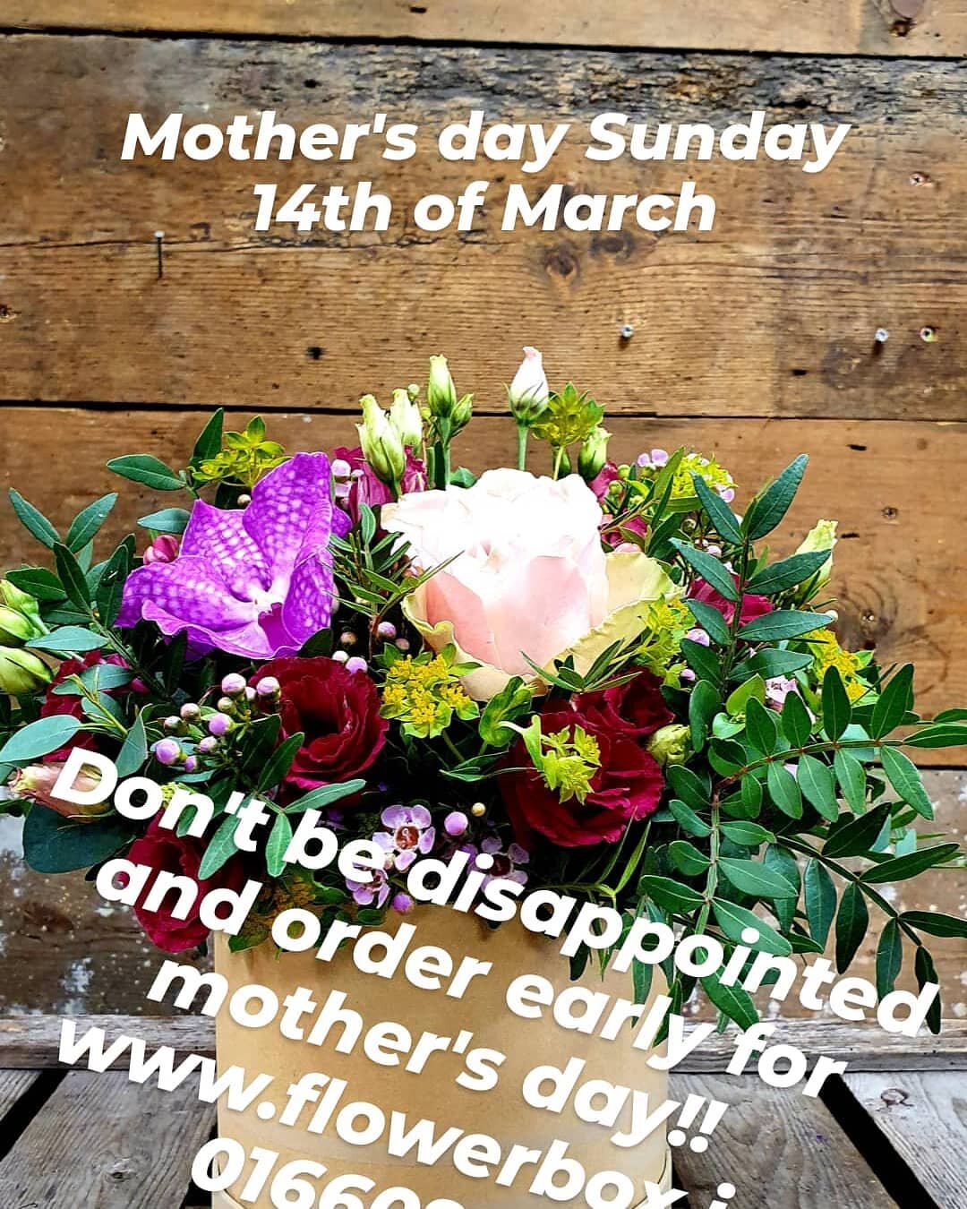 Send your momma some love Sunday the 14th of March! #flowerboxdub #mothersdayflowers #dublinflowers #dublindeliveries