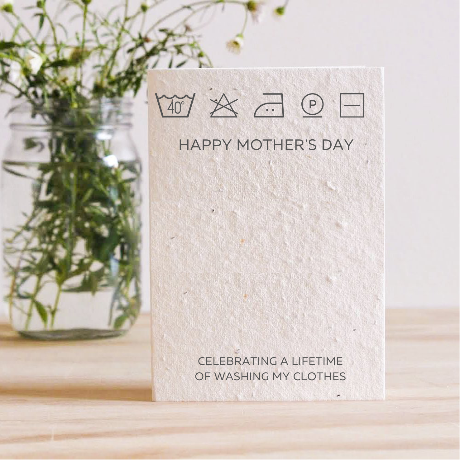 "clothes washing" Mothers Day Card