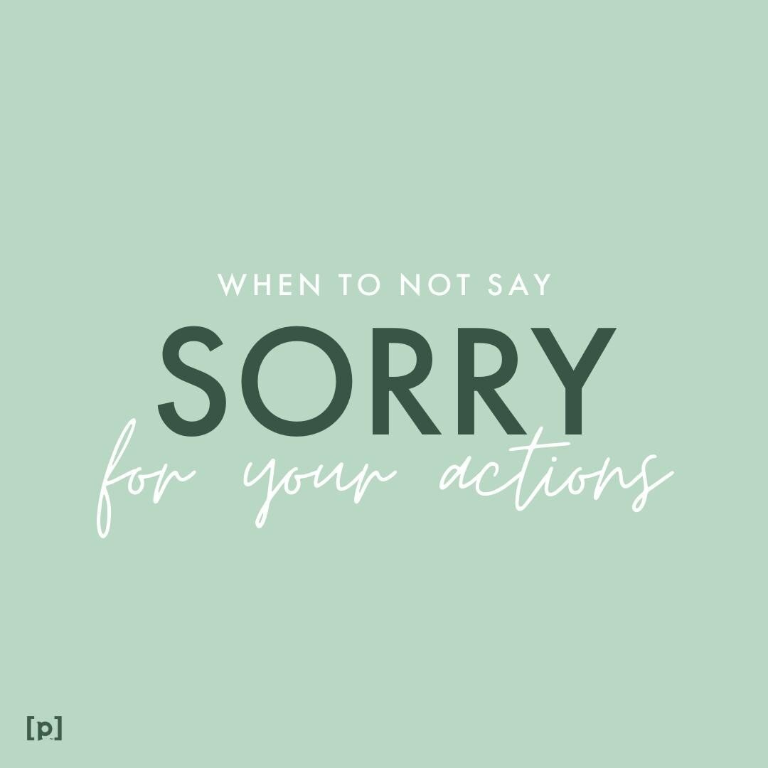 Hey HEY happy FriDAY! 🥳

We are offering you the opportunity to hop off of the ❌ &ldquo;Sorry Wagon&rdquo; ❌ and start owning your decisions! With regard to the following, exercise your rights as a functioning human on this earth and don&rsquo;t acc