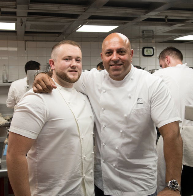 Niall and Sat ready for service.