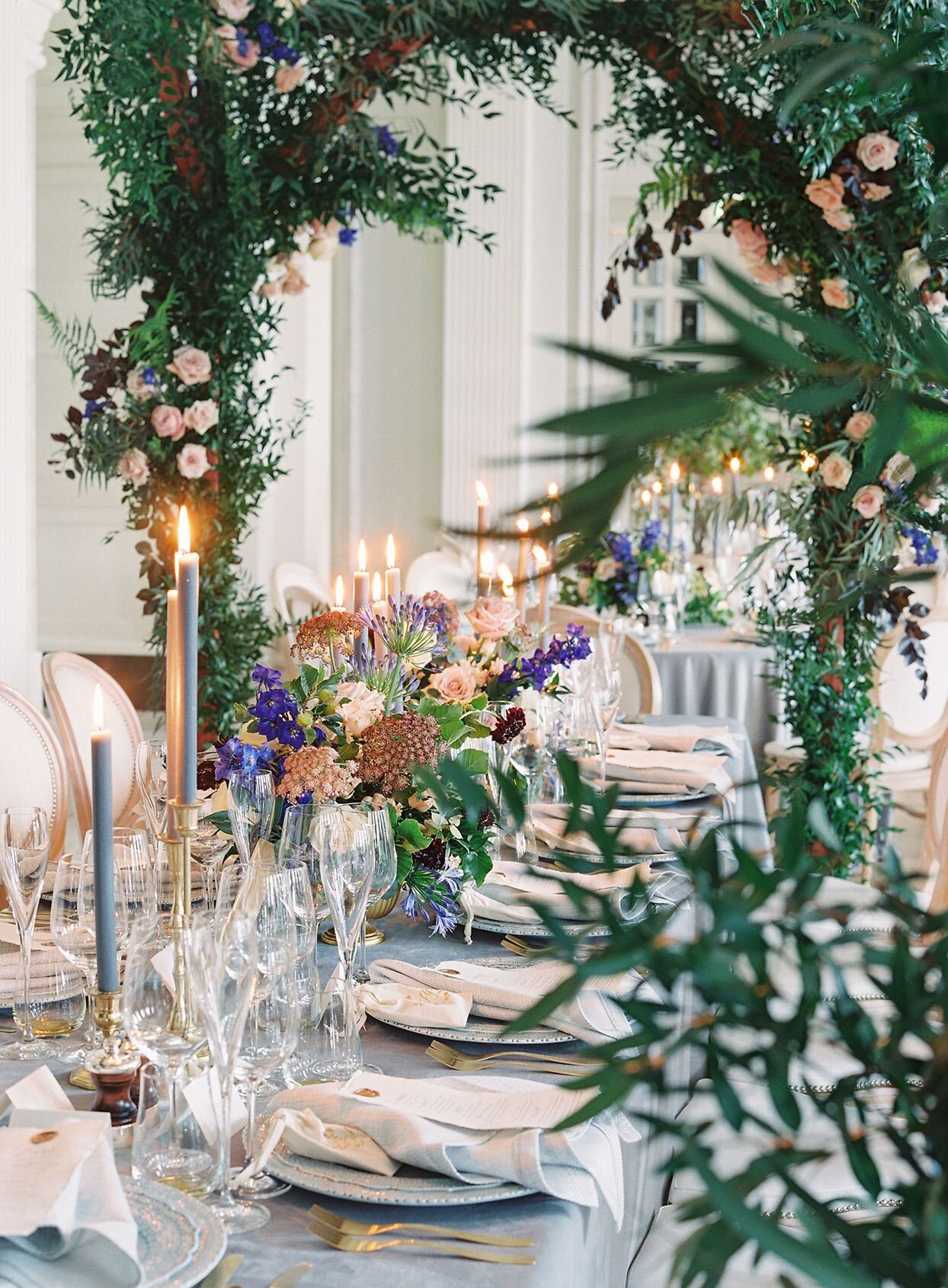 Wedding table decor in Adare Manor - Floralearth Wedding Florist