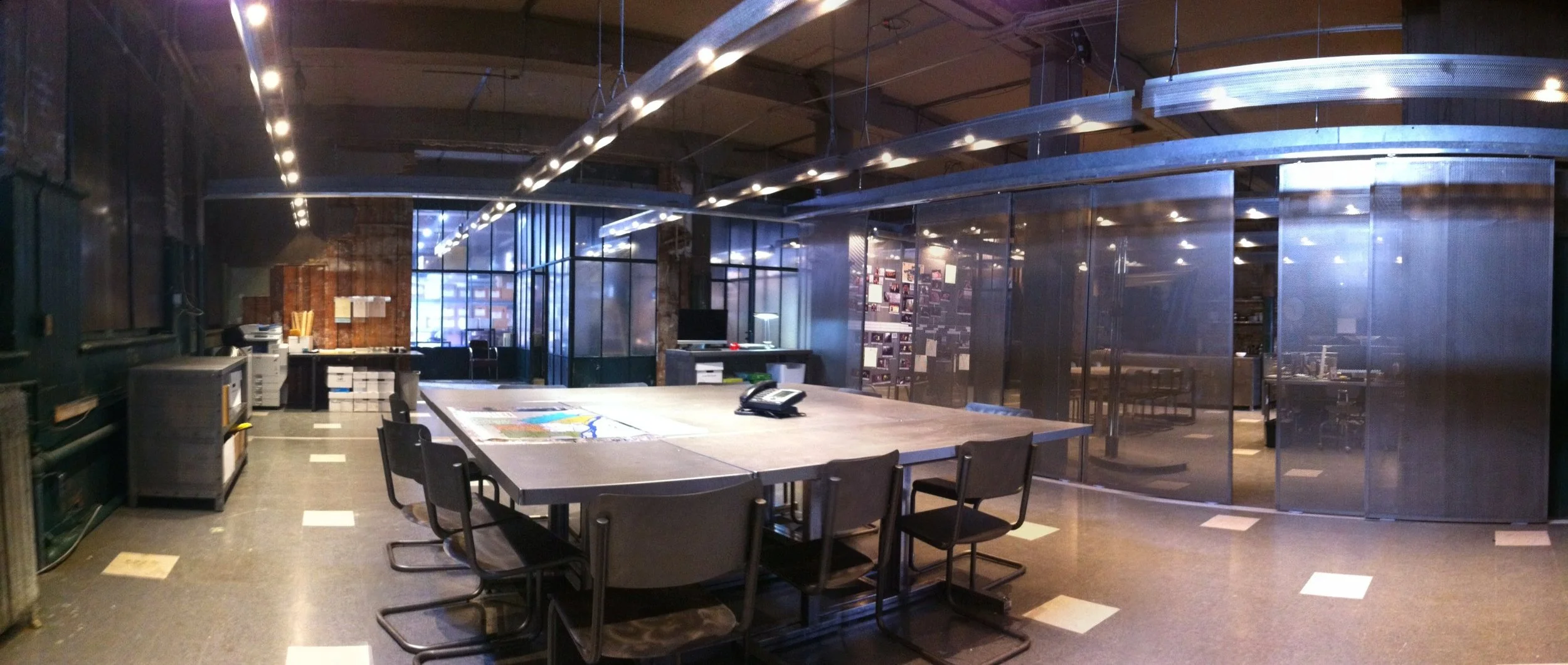 Backstrom. Portland Police Department, Special Crimes Group, Conference Room. Stage Set.