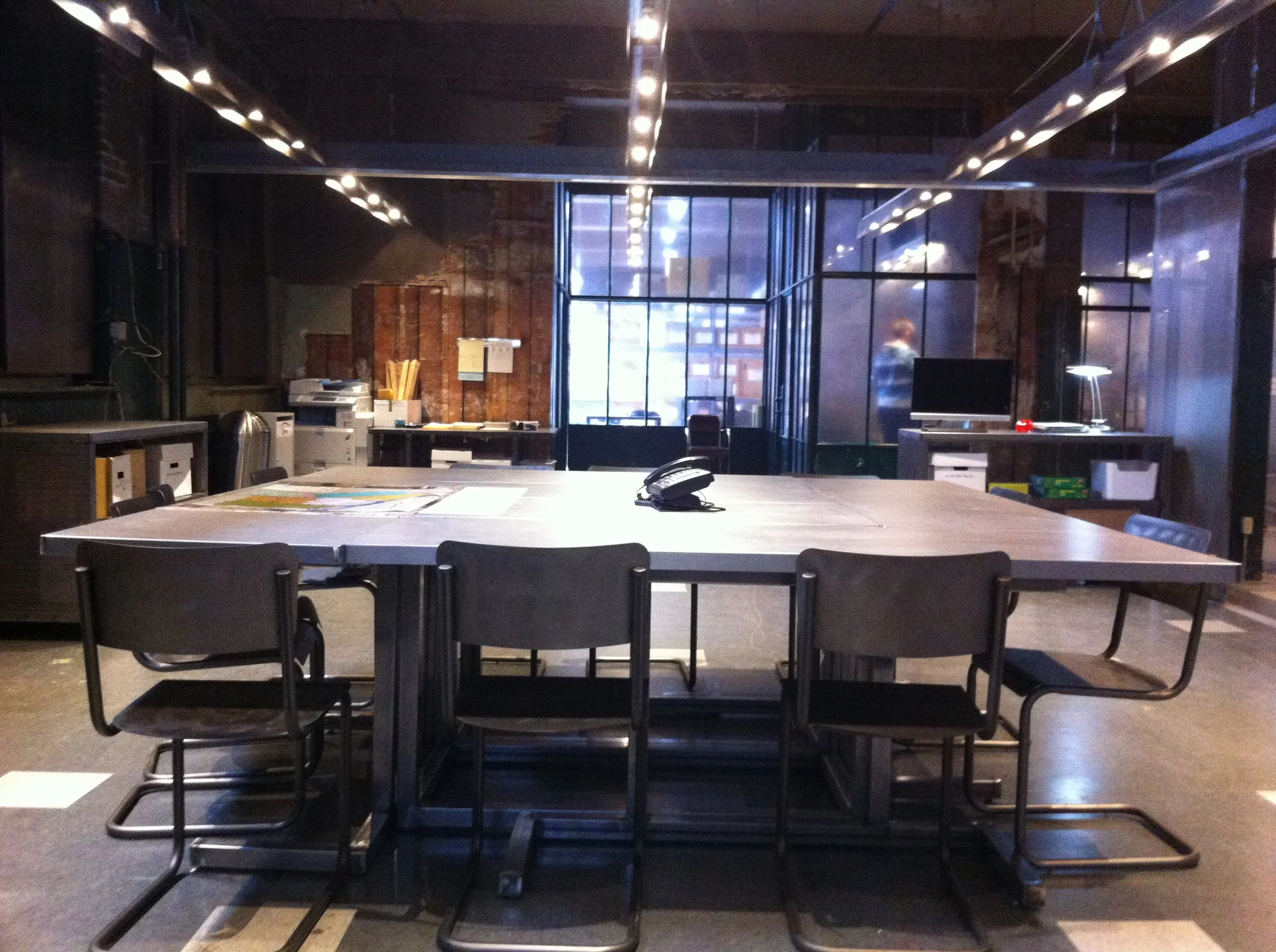 Backstrom. Portland Police Department, Special Crimes Group, Conference Room. Stage Set.