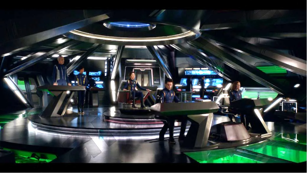 Star Trek: Discovery. U.S.S. Shenzhou, Bridge, stage set.