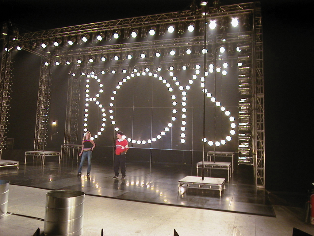 AUSTIN POWERS IN GOLDMEMBER. Opening title sequence, Britney Spears video. Stage set