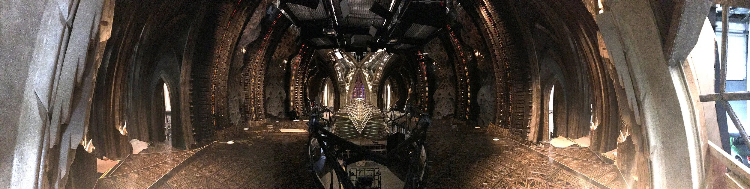 Star Trek: Discovery. Klingon Ship of the Dead, bridge, stage set.
