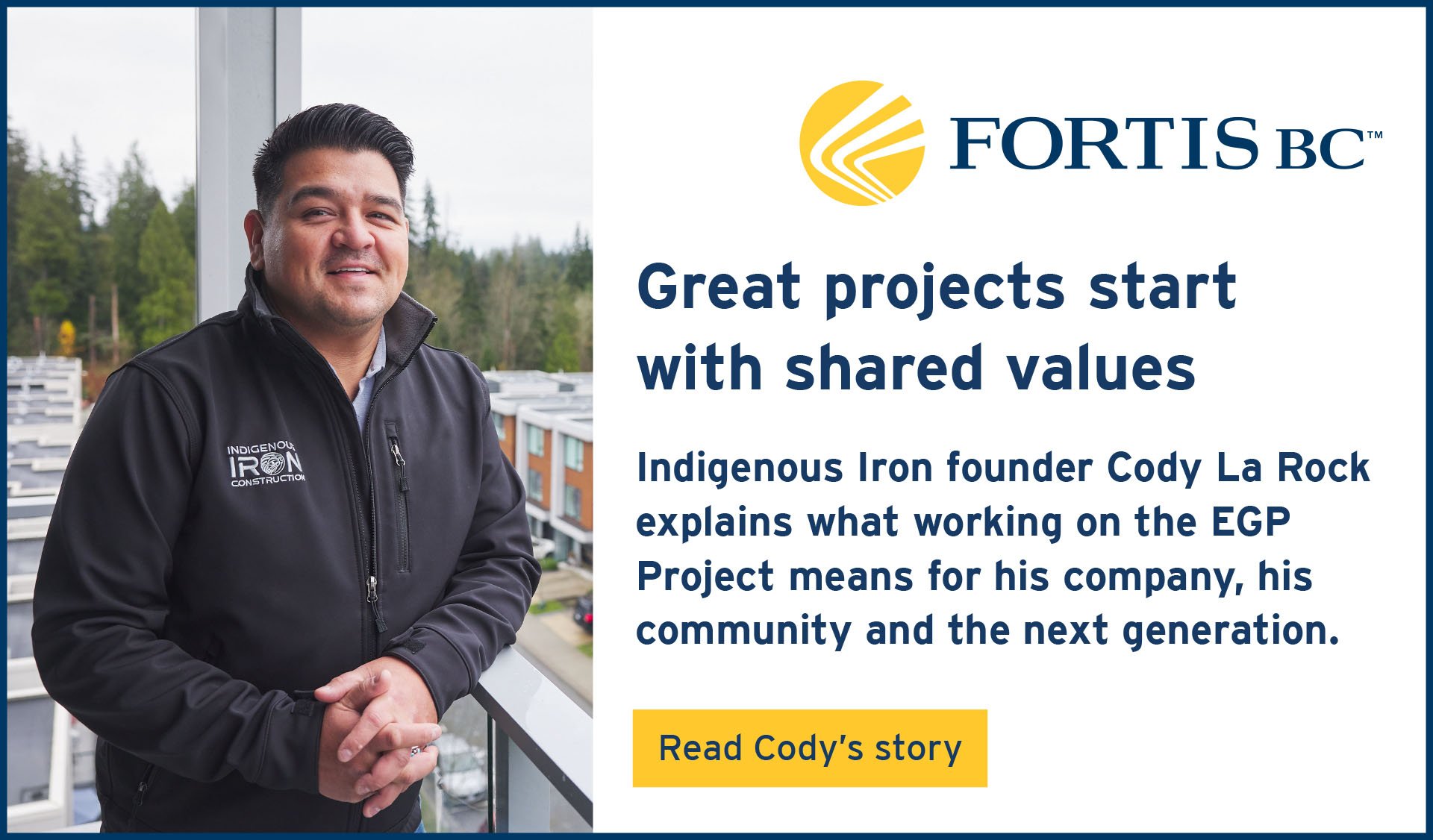 Digital ad promoting blog series