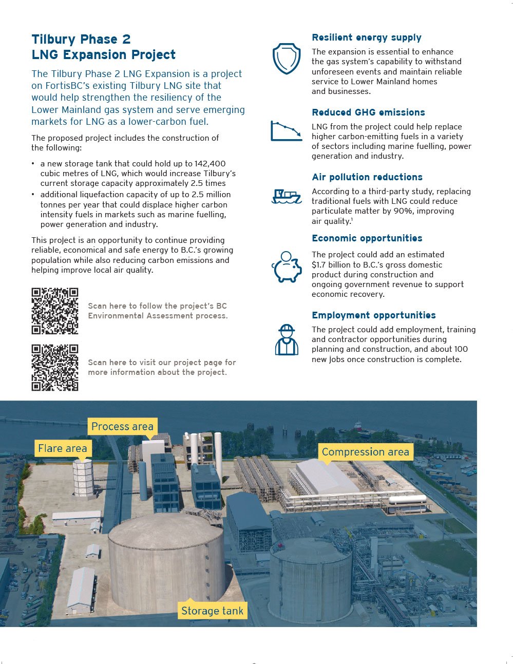 Brochure for LNG facility