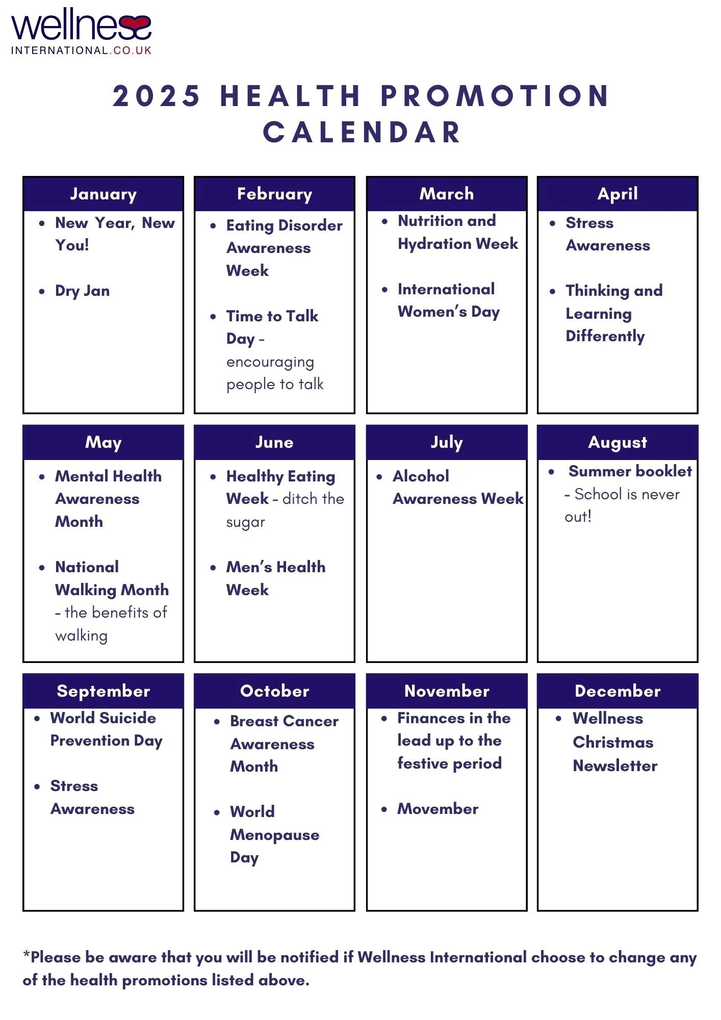 Wellness International Ltd — Occupational Health and Employee Wellbeing