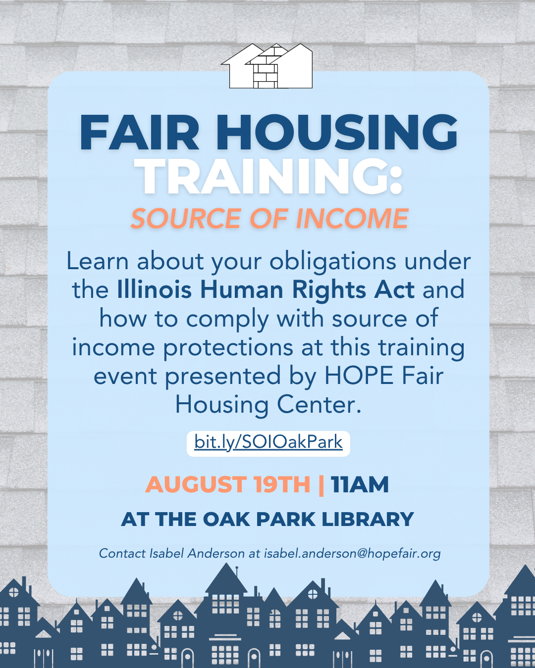 Fair Housing Training for Oak Park Housing Providers
