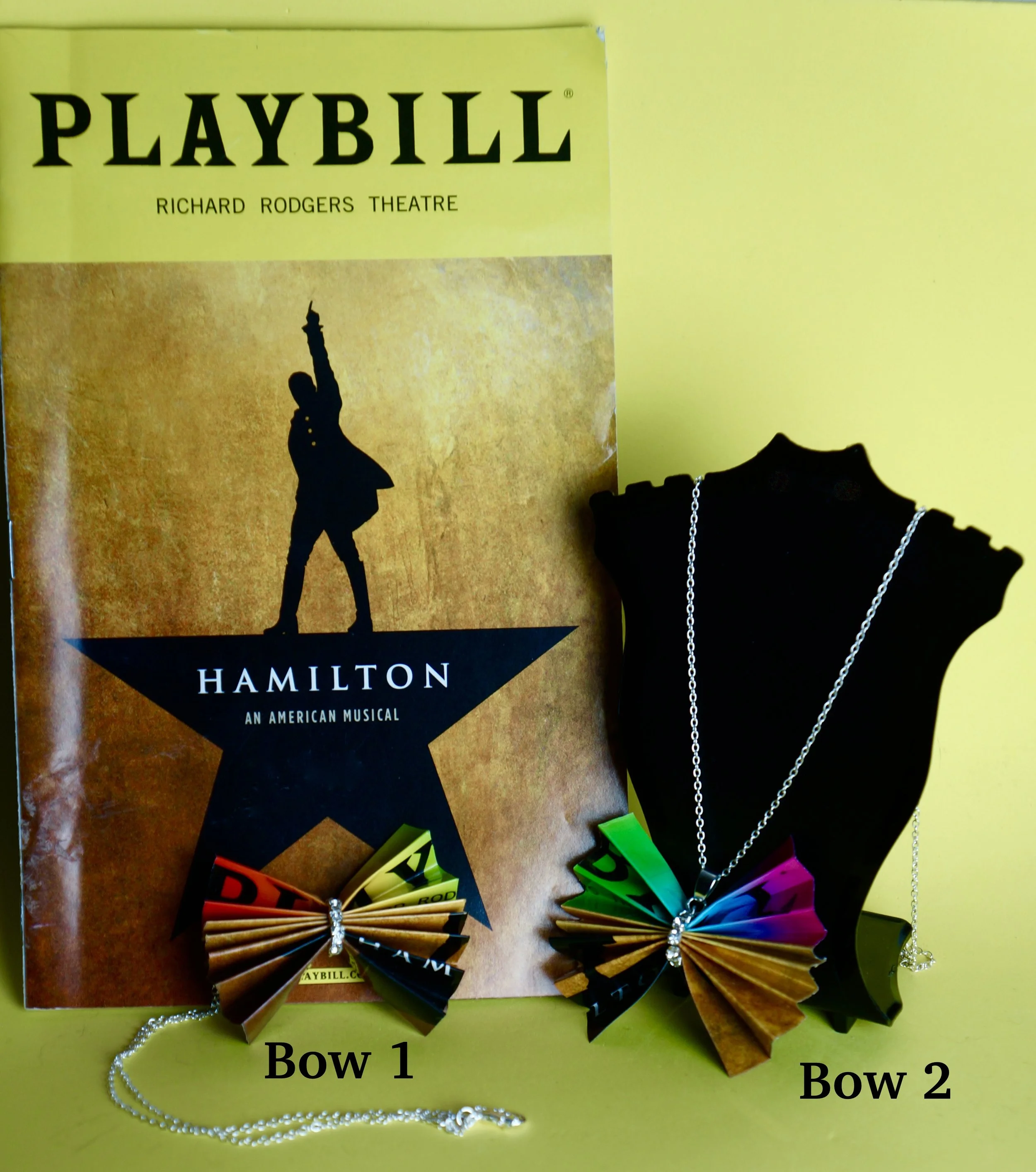 Hamilton Playbill Bows Of Broadway