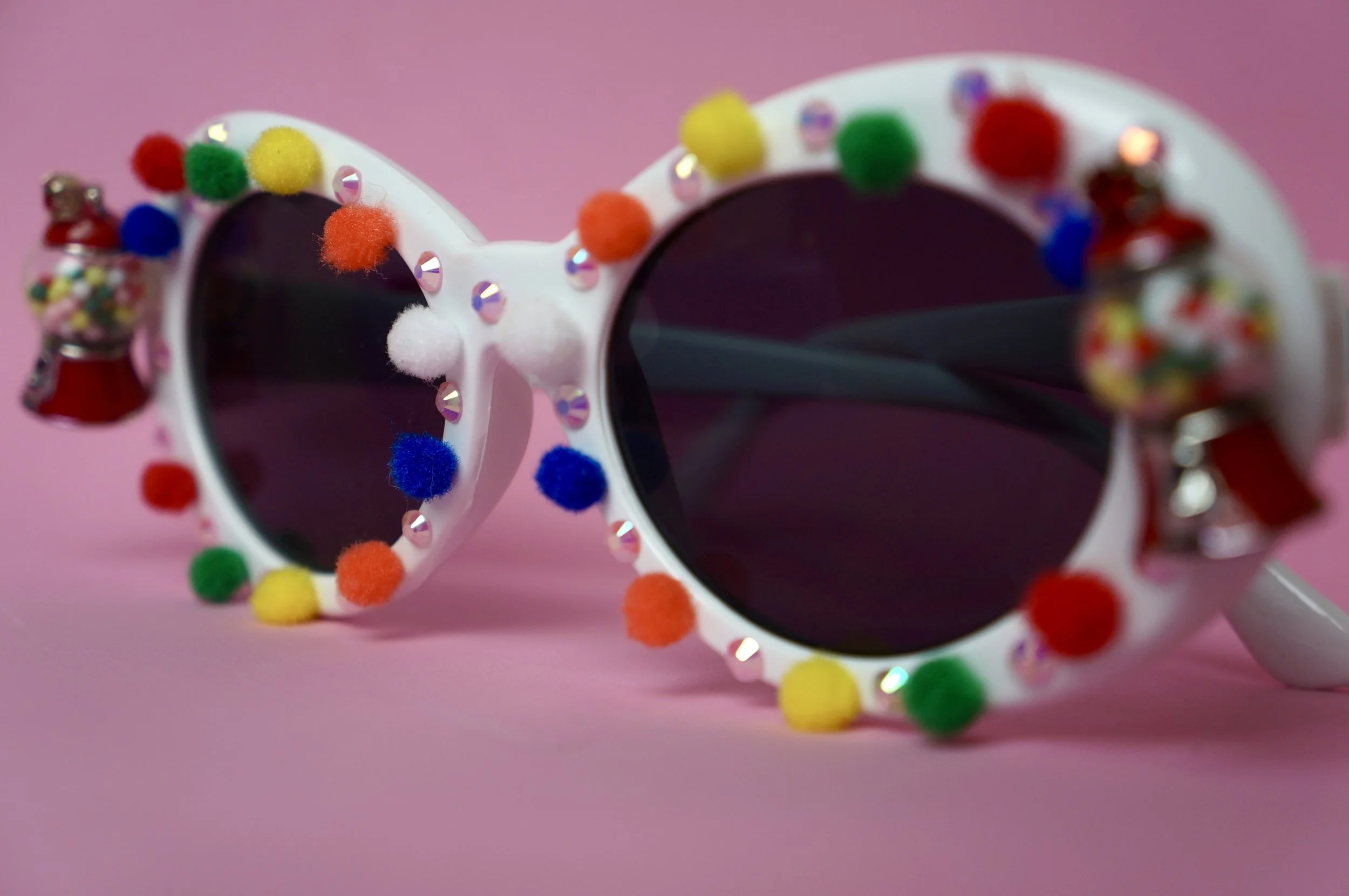 Haus Of Renée Gumball Explosion Embellished Sunglasses
