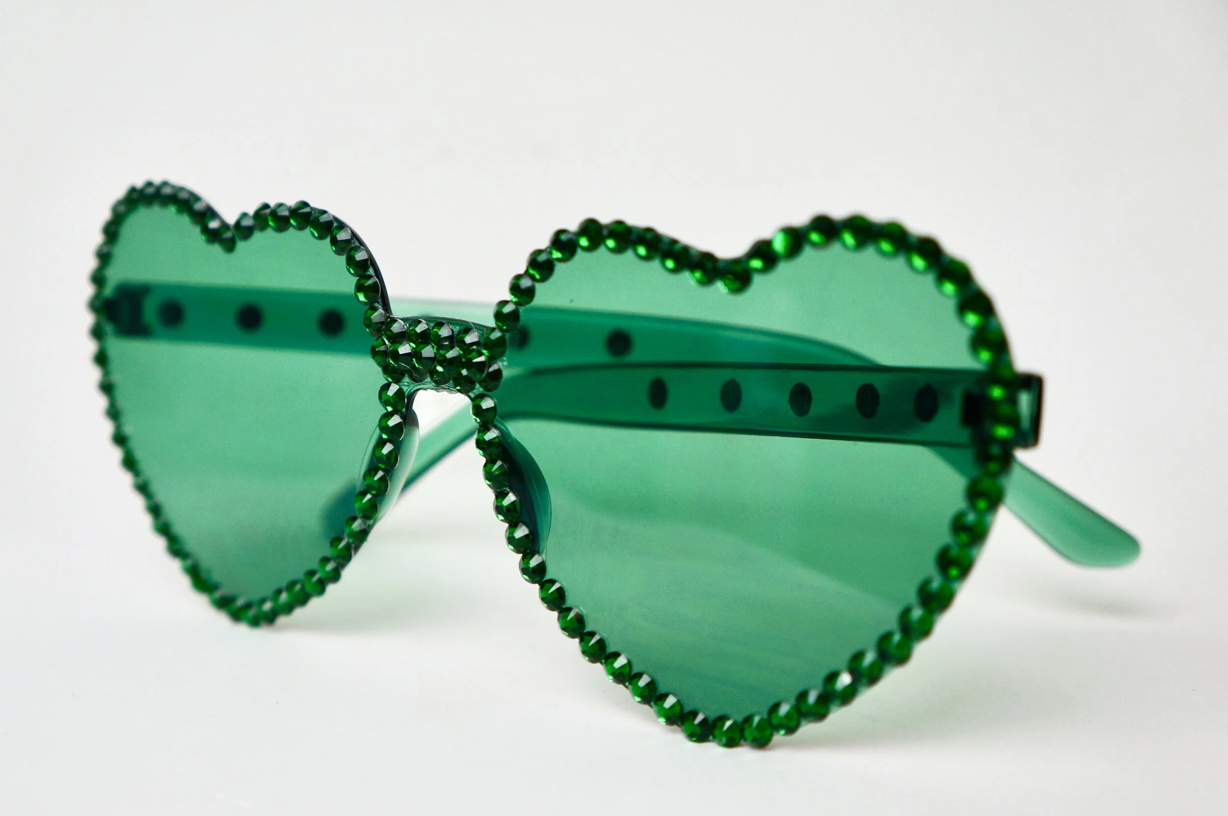 Haus Of Renee Oz Emerald Edition Embellished Sunglasses