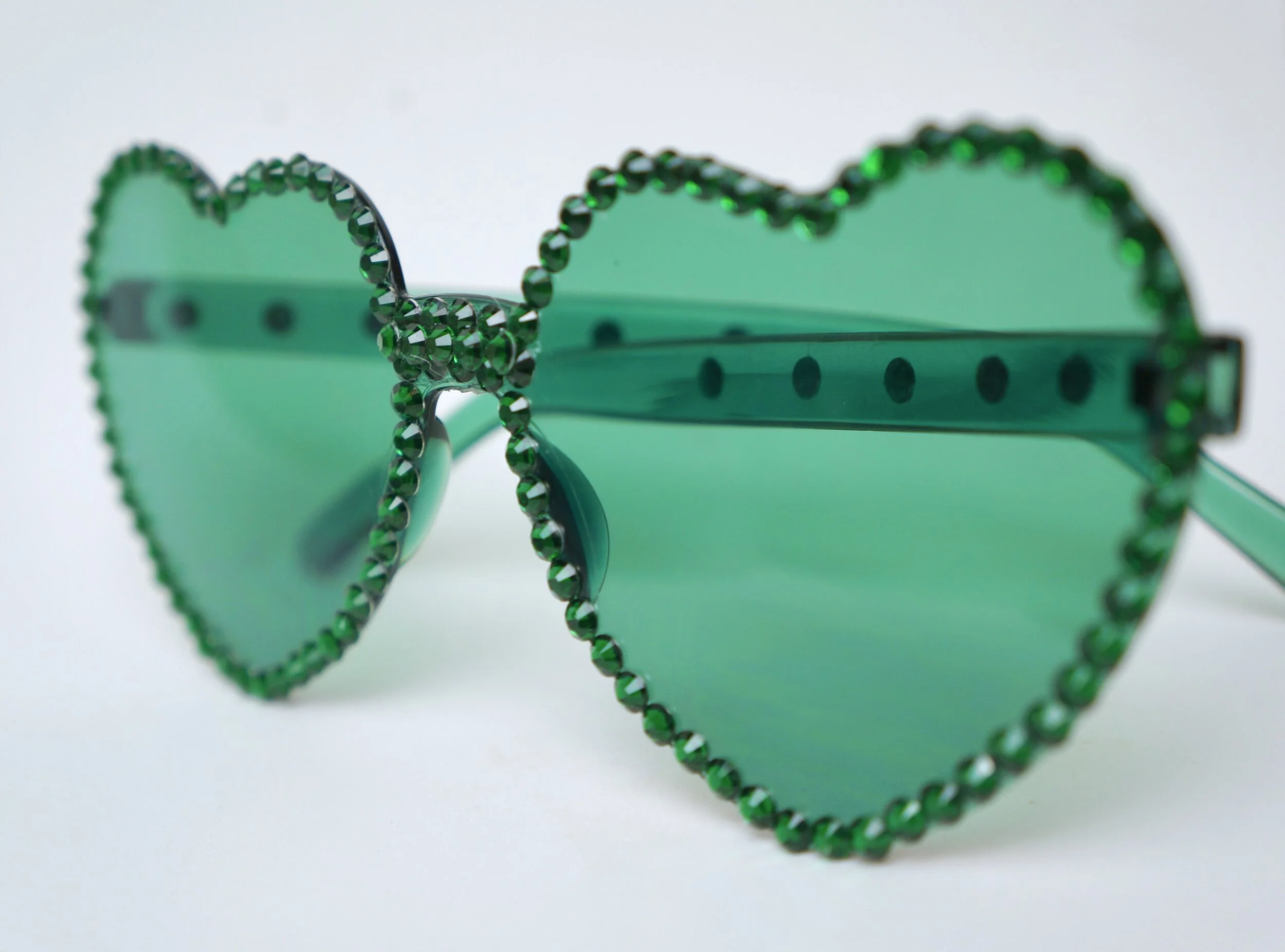 Haus Of Renee Oz Emerald Edition Embellished Sunglasses