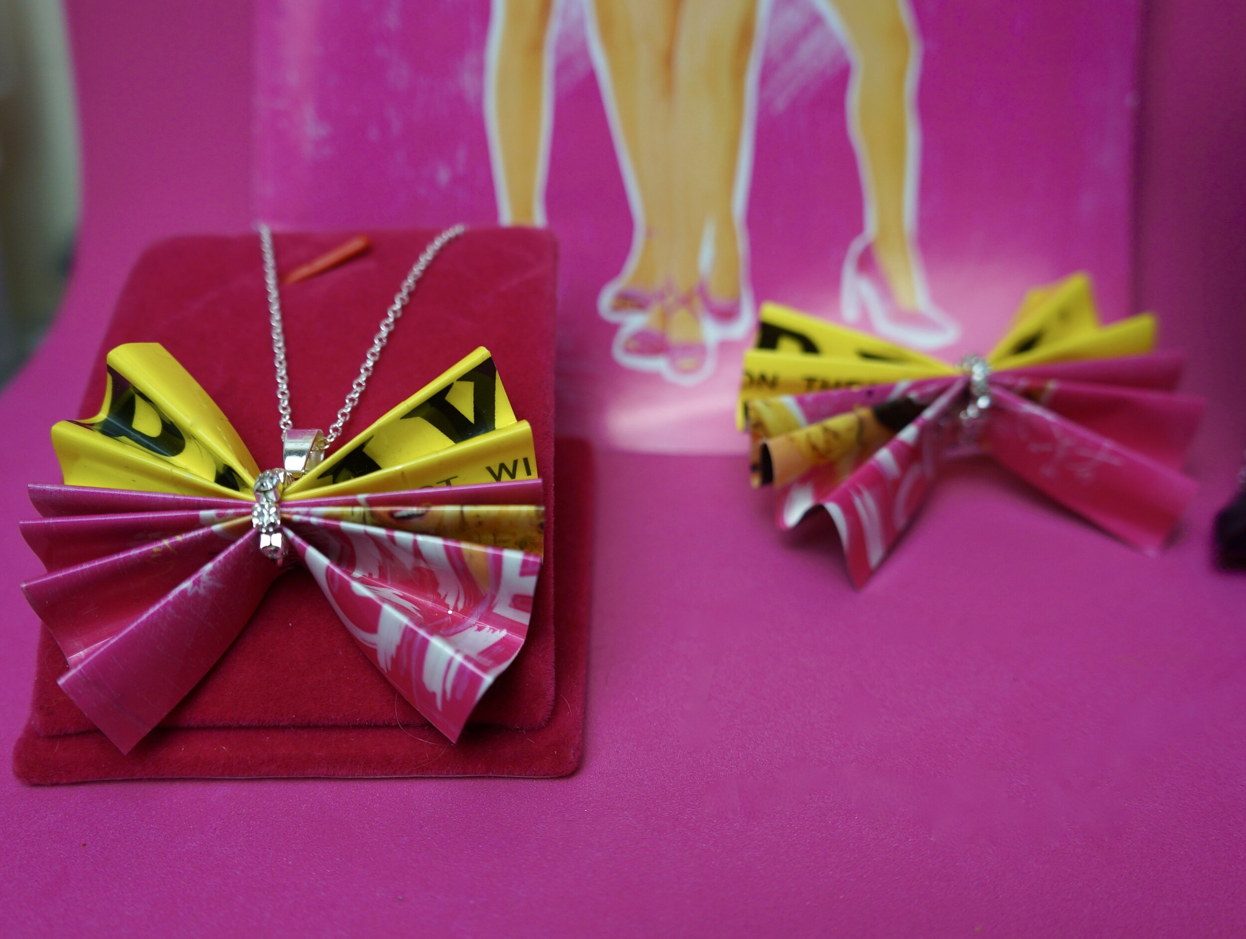 Mean Girls Broadway Playbill Bow Necklaces