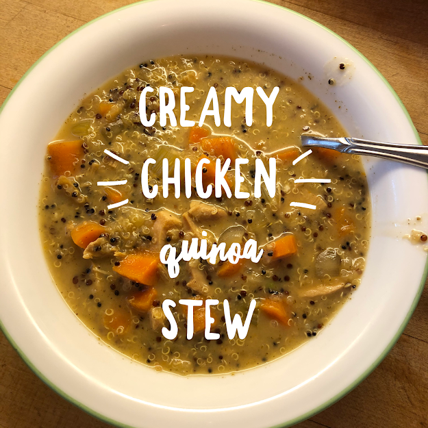 Quick and Easy, Creamy Chicken Quinoa Stew (Instant Pot)