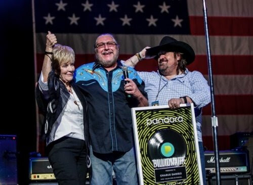 COUNTRY AND SOUTHERN ROCK LEGEND CHARLIE DANIELS POSTHUMOUSLY RECEIVES PANDORA BILLIONAIRE AWARD