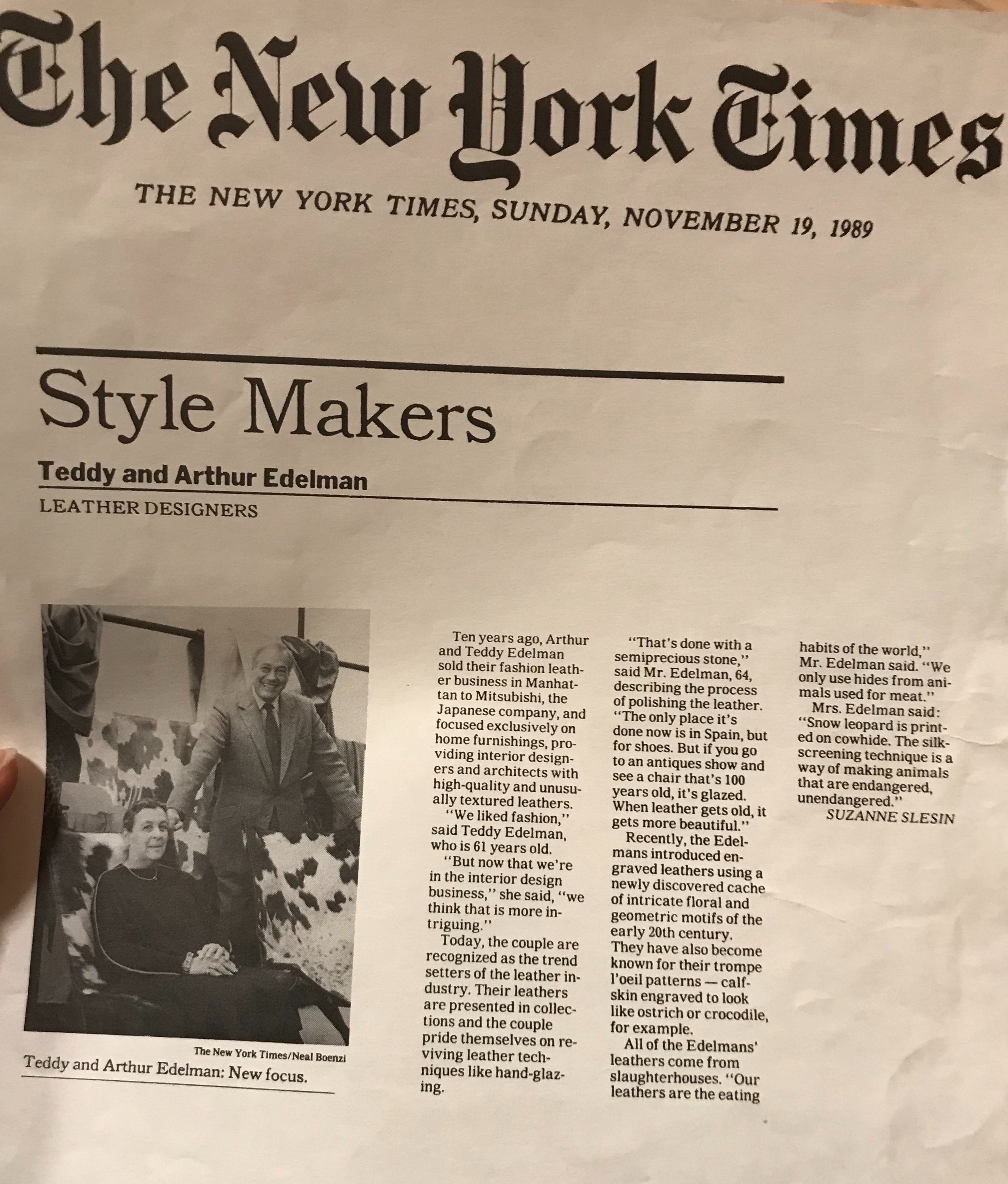 The New York Times Edelman New York Heritage