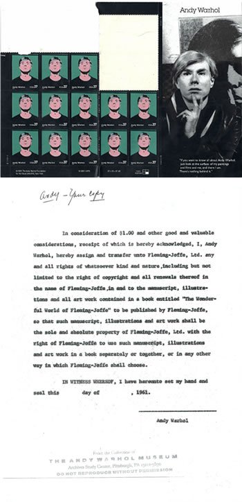 1958-1964 Andy Warhol Work for Hire Contract
