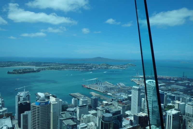 The view from the top of the Skytower.