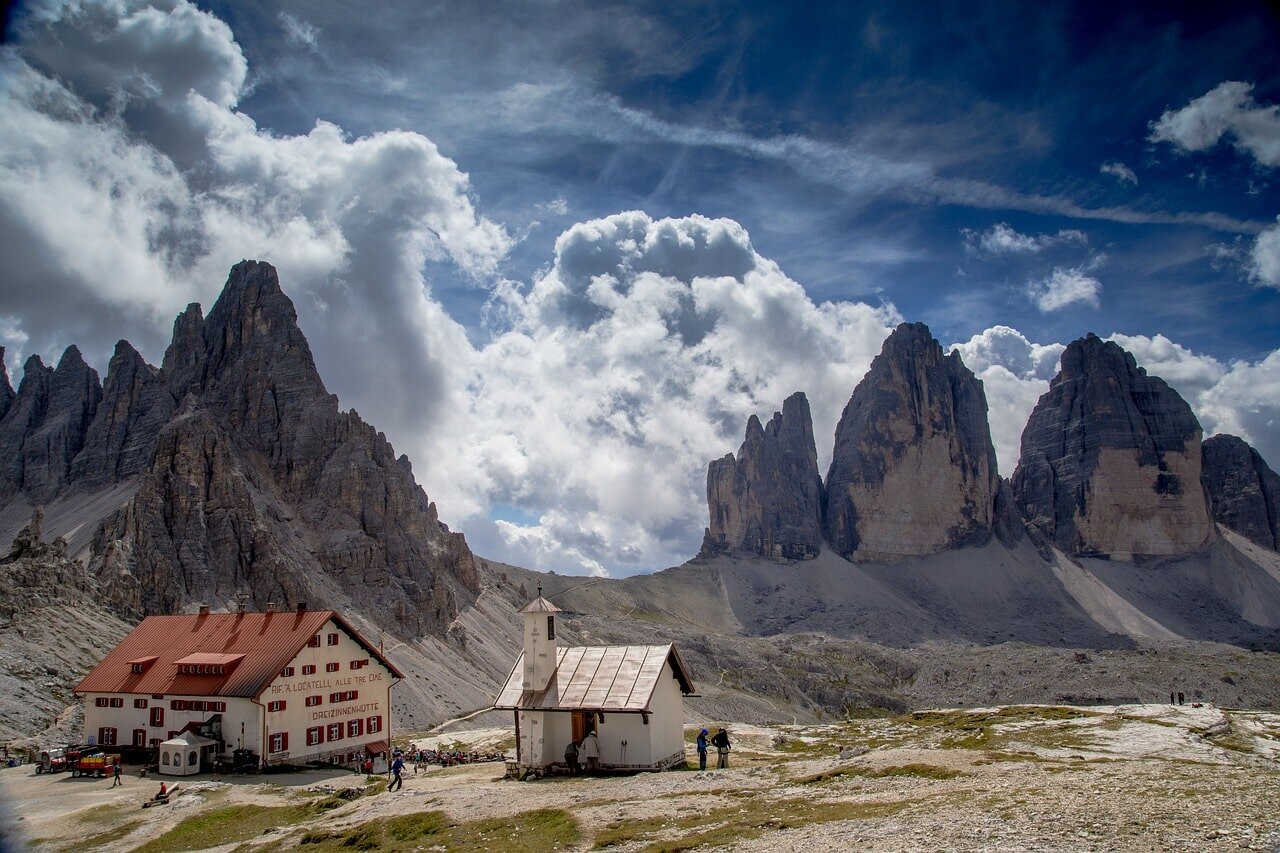 Some of the best backpacking hikes you can find are in the Dolomites, Italy.