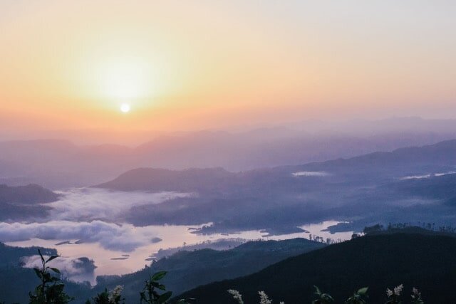 I climbed Adam’s Peak on a rainy day back in 2013. The steps were memorable, but I had no view at all! I’d happily climb back up those stairs for a sunrise view like this!