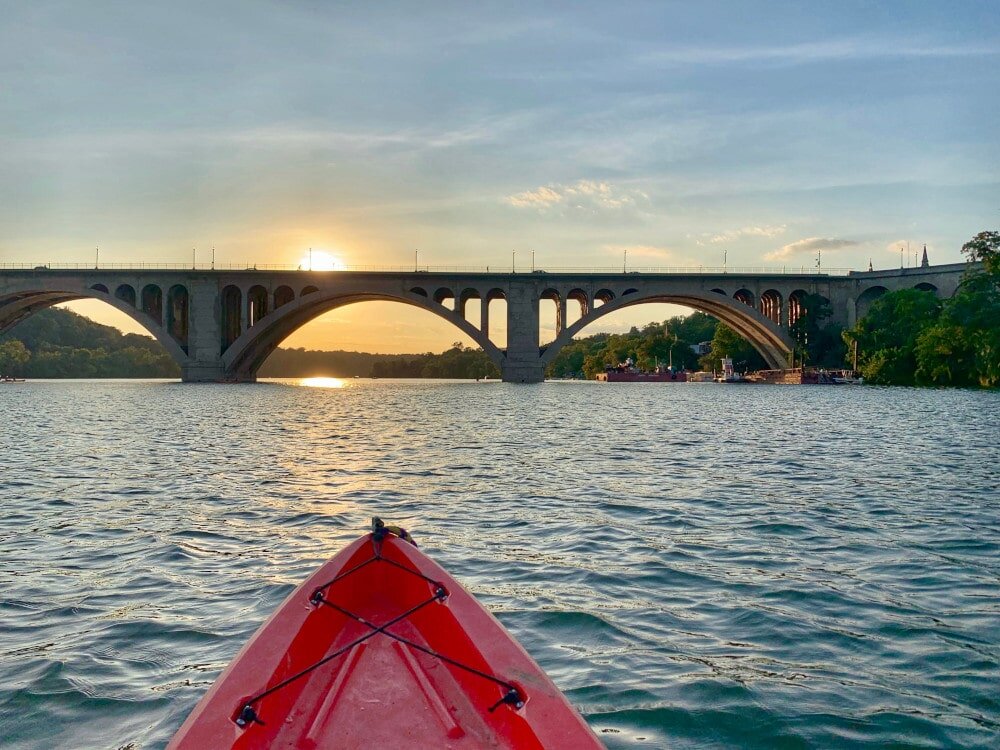 There’s nothing better than seeing the Potomac River by kayak in Washington.