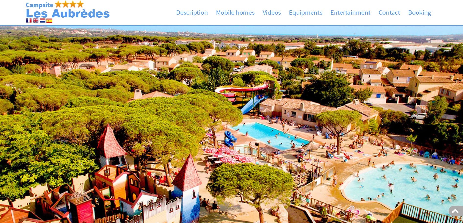 Any families going on a south France camping trip will have a whale of a time at Camping de Aubredes.