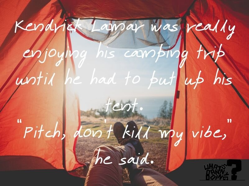 I think this one genuinely qualifies as a funny camp joke!