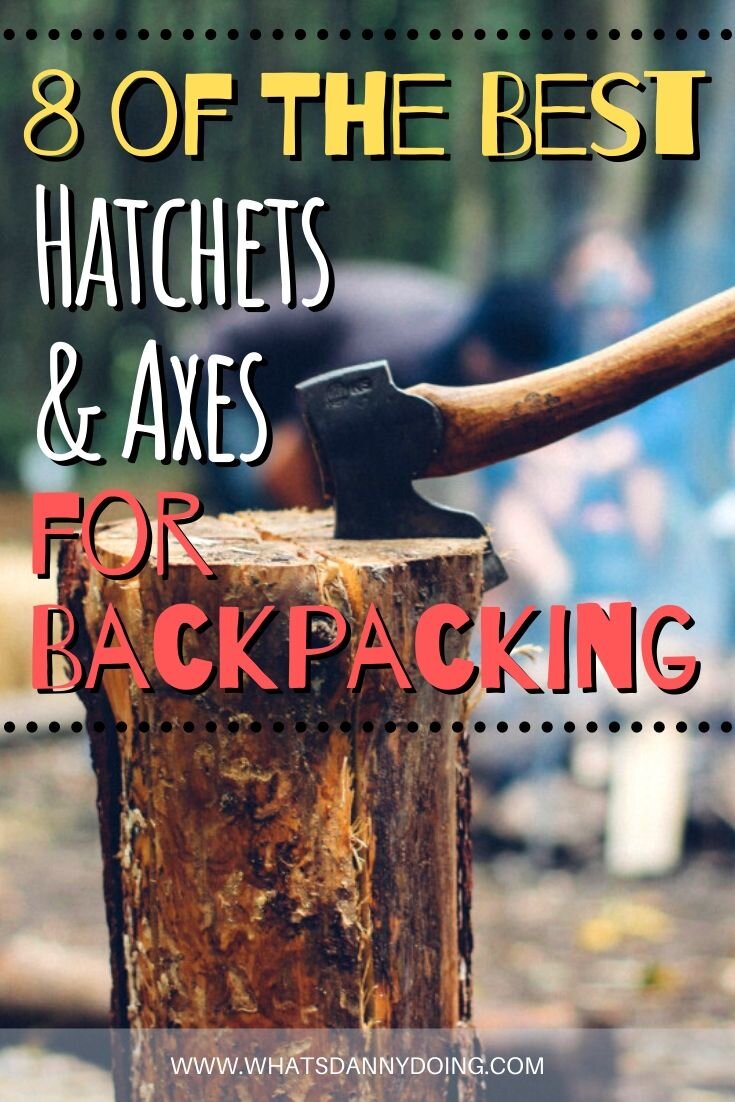 Pin this post about the best hatchet for survival, backpacking, hiking, and camping!