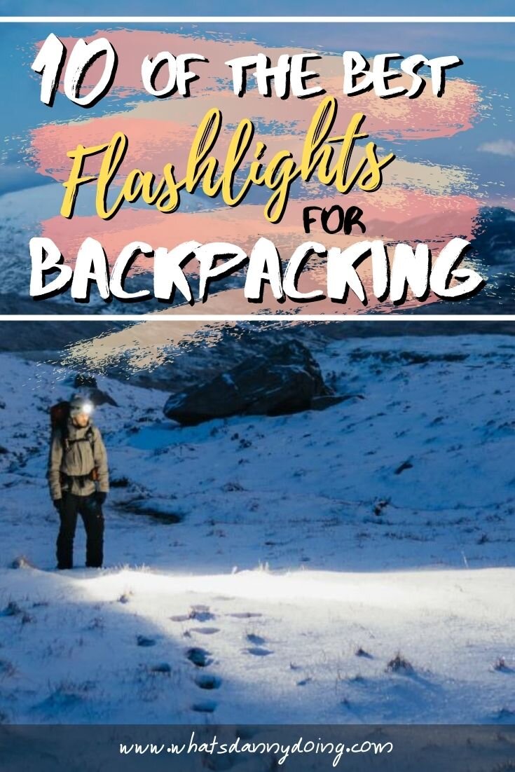 Pin this post about the best flashlights for camping, backpacking, and hiking!