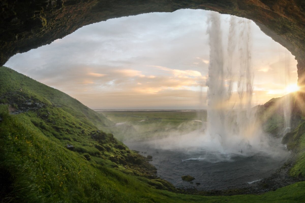 Poetic falls captions are perfect when you’re looking at waterfalls as incredible as this one in Iceland!