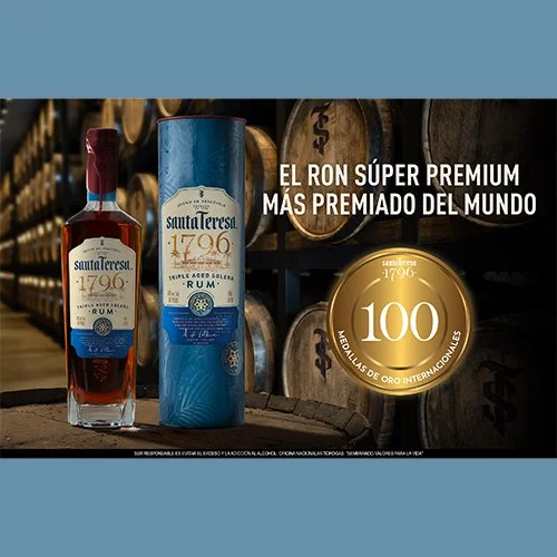 Ron Santa Teresa 1796 celebra 100 medallas de oro