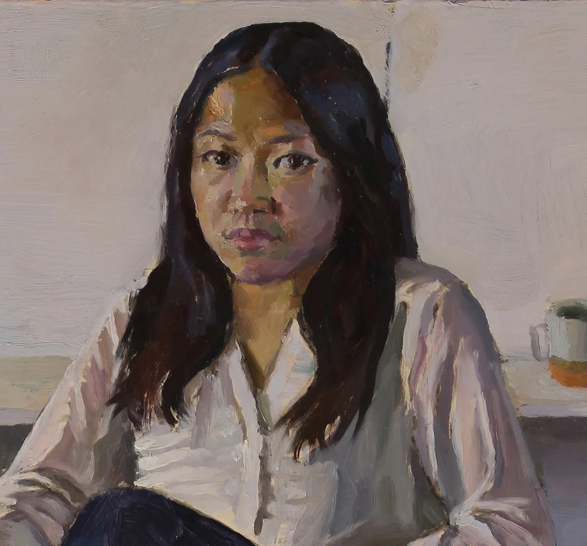 AMELIA LOW (detail) oil on panel 16 x 14” 2016