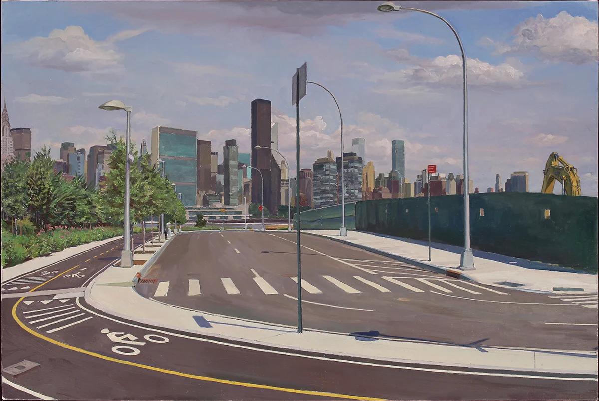 RIGHT TURN oil on linen 34 x 48” 2018