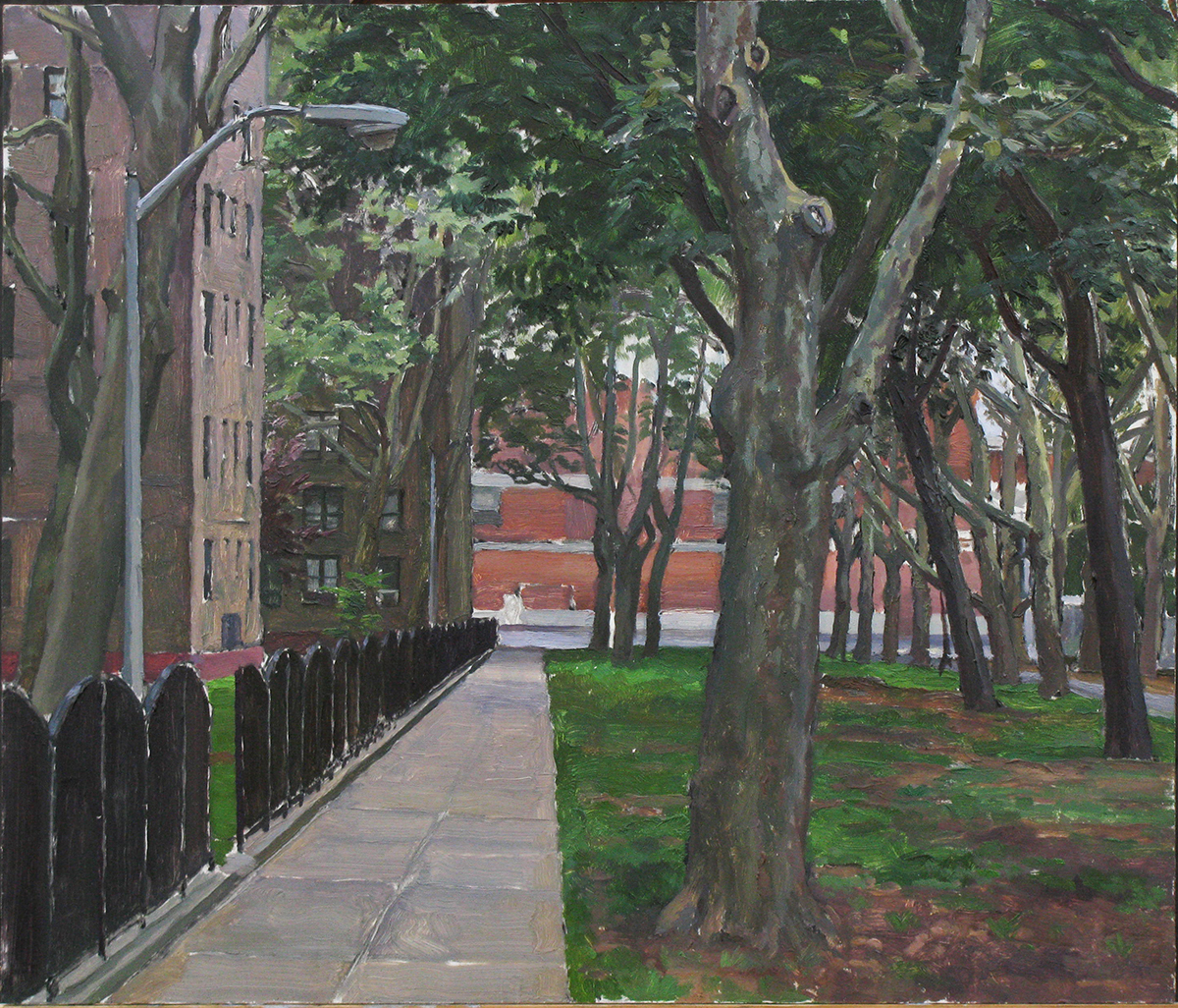  M-11: QUEENSBRIDGE HOUSES, QUEENS oil on panel 14 x 16” 2009 