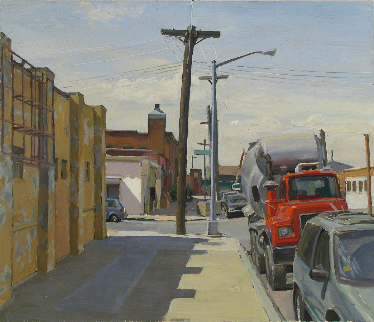  Y-50: GARDENER AVE. off FLUSHING AVE., BROOKLYN oil on panel 14 x 16” 2010 