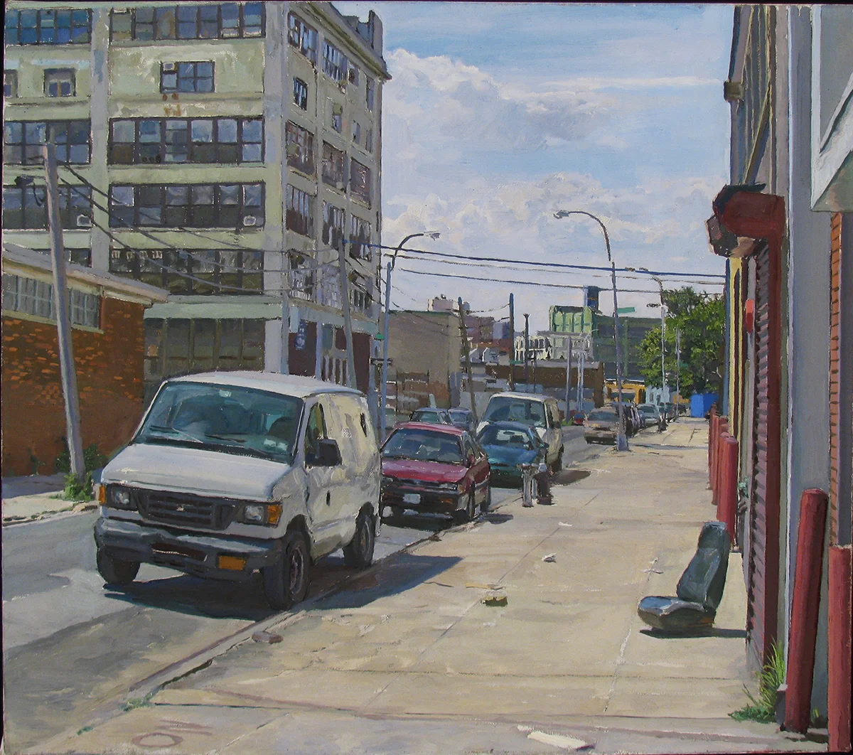 I-13: 10THST. between 44THand 43RD. RD., QUEENS oil on linen 16 x 18” 2011