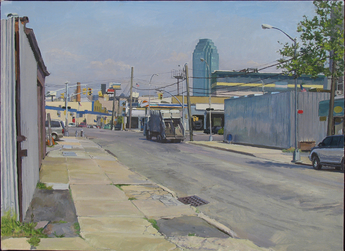  Q-28: REVIEW AVE. east of GREENPOINT AVE., QUEENS oil on linen 16 x 22” 2012 