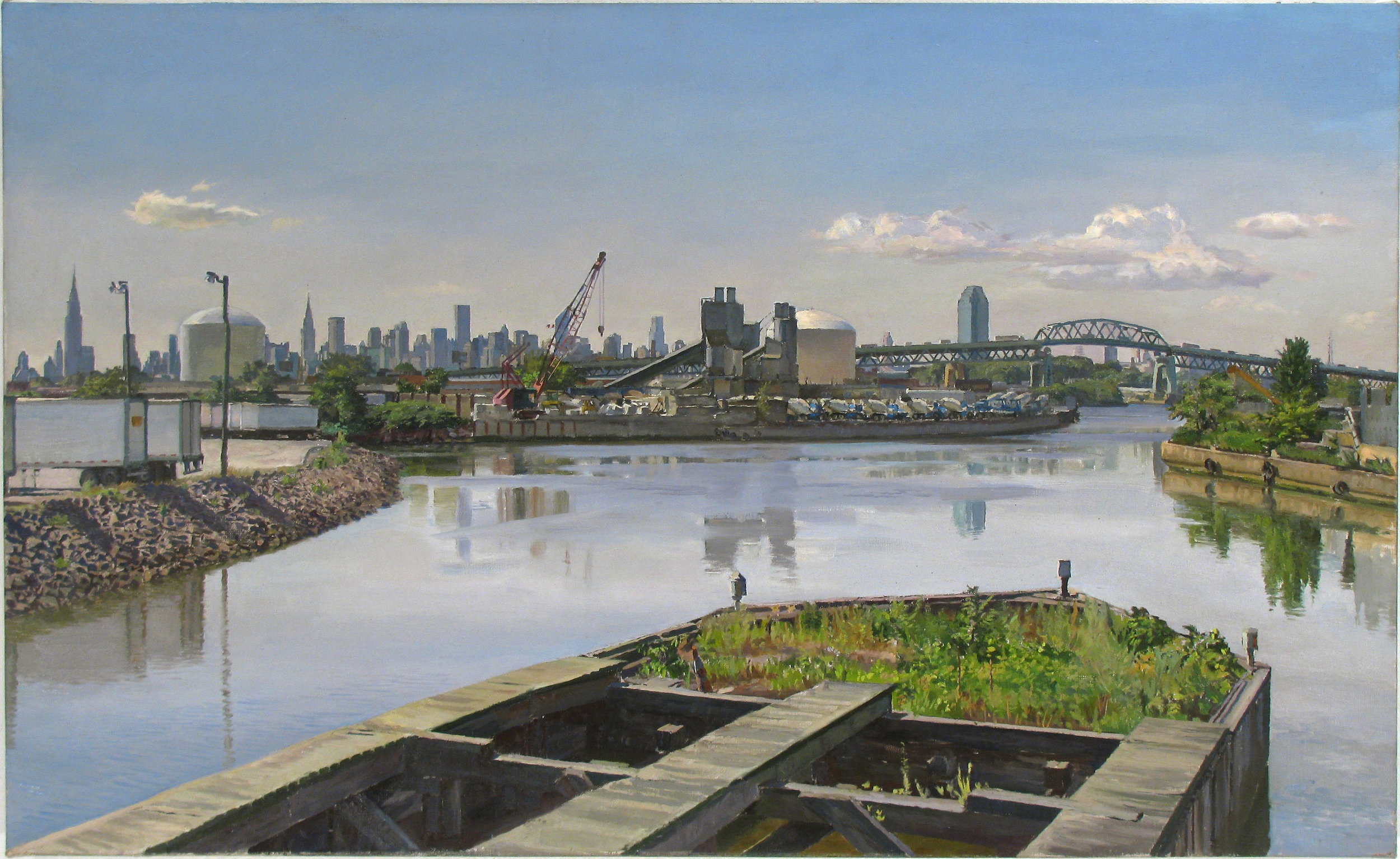  NEW TOWN oil on linen 22 x 36” 2011 (sold) 