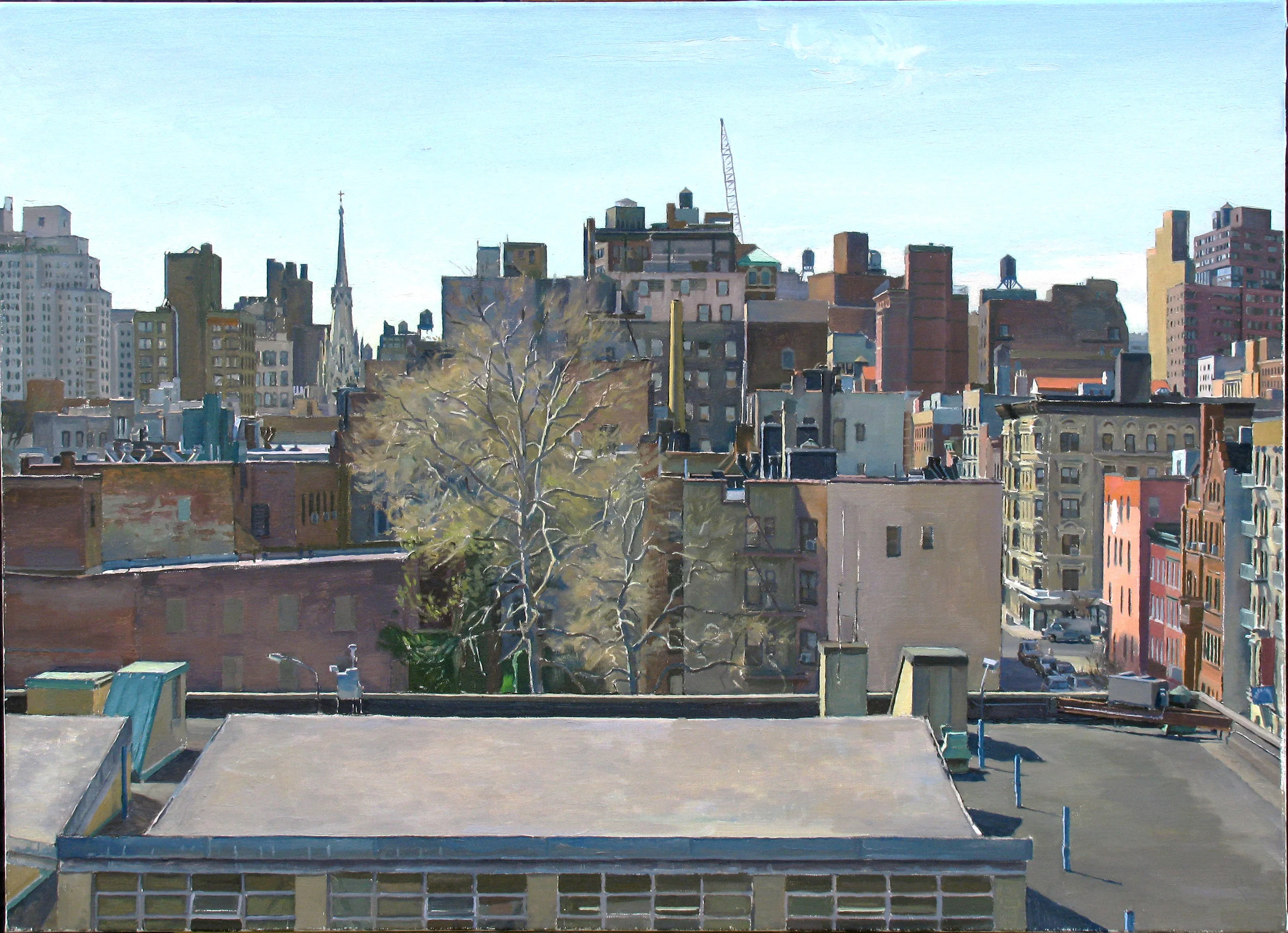 CITY TREE oil on linen 24 x 33” 2009