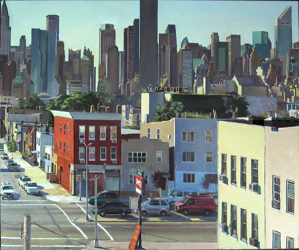 UP TO THE LINE oil on linen 32 x 40” 2006 (sold)