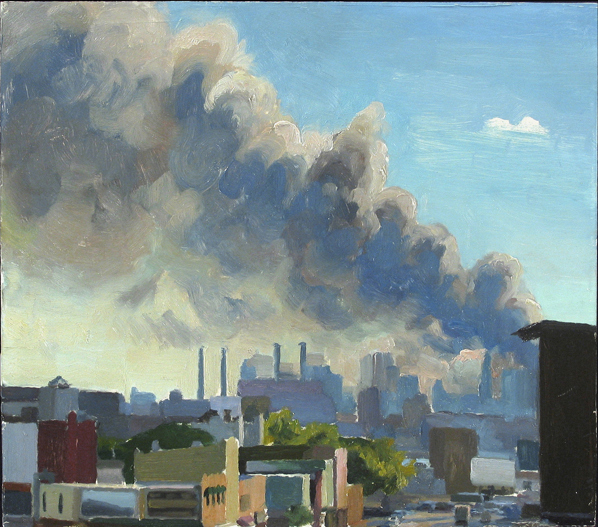  9/11: AFTERNOON oil on panel 14 x 16” 2001 