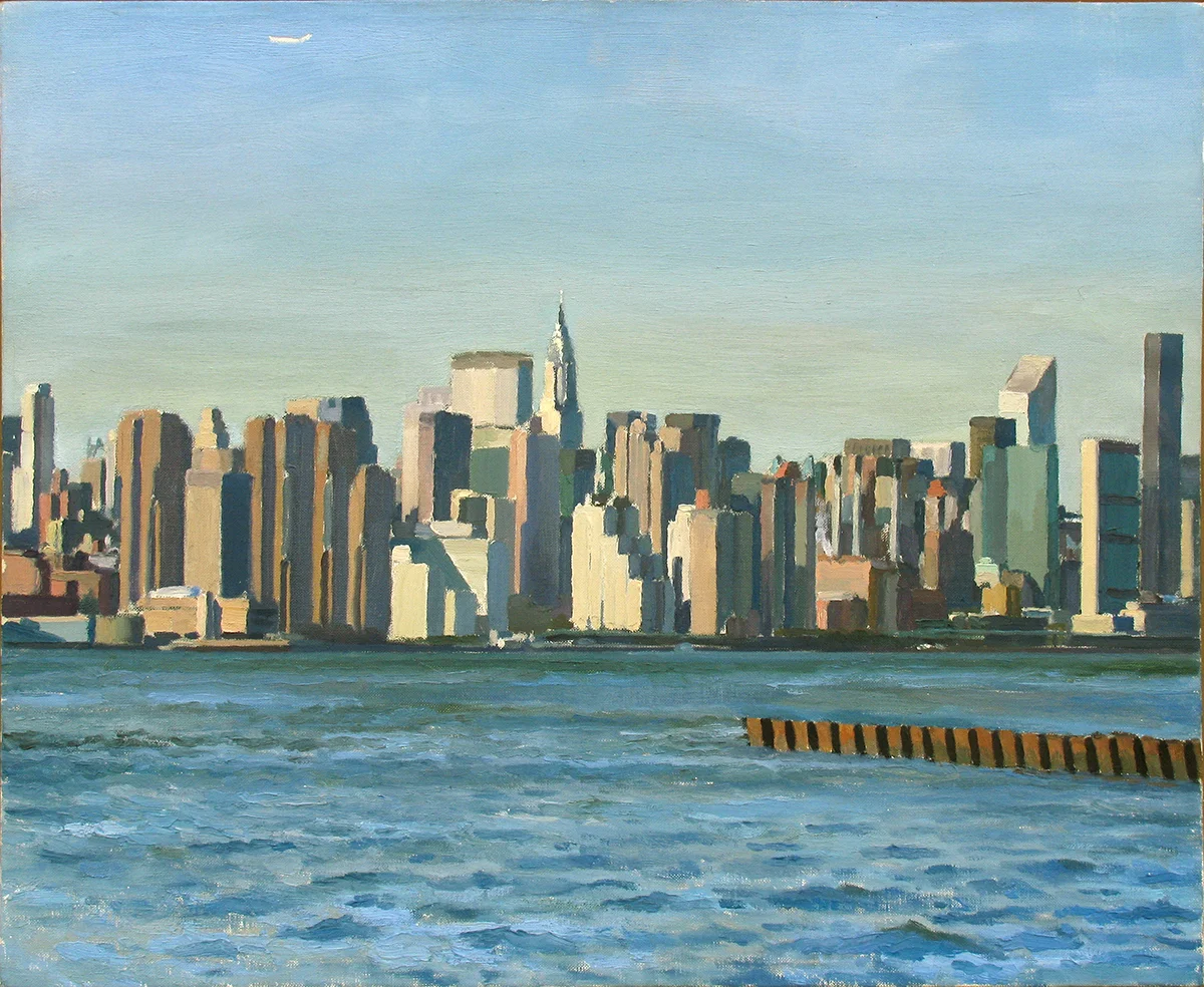NEW CITY oil on linen 18 x 22” 2002