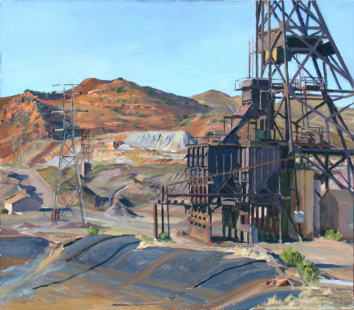  MINE HEADER oil on panel 14 x 16” 2008 (sold) 