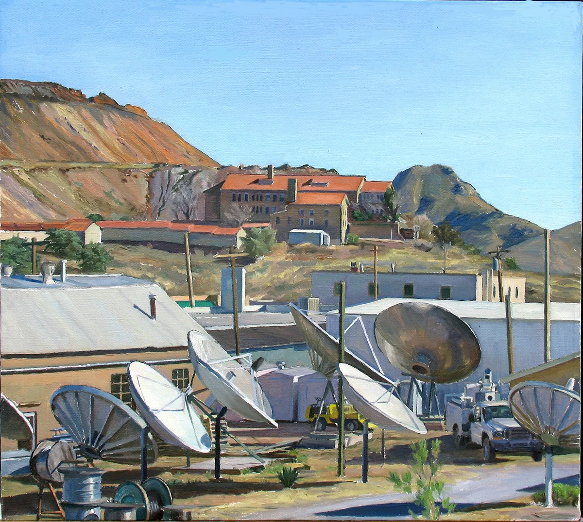 ARIZONA DISCS oil on linen 18 x 20” 2009