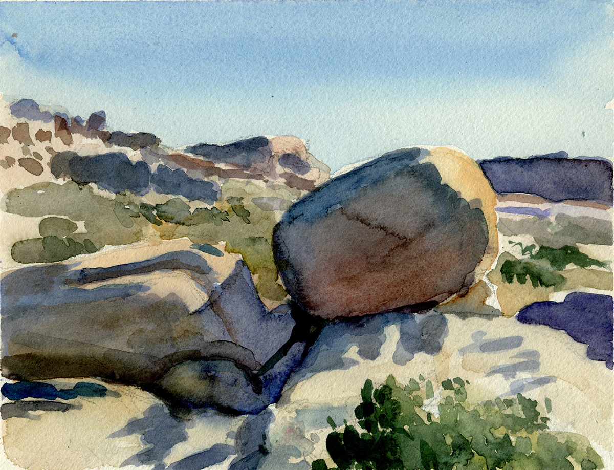  JOSHUA TREE watercolor 8 x 10” 2007 