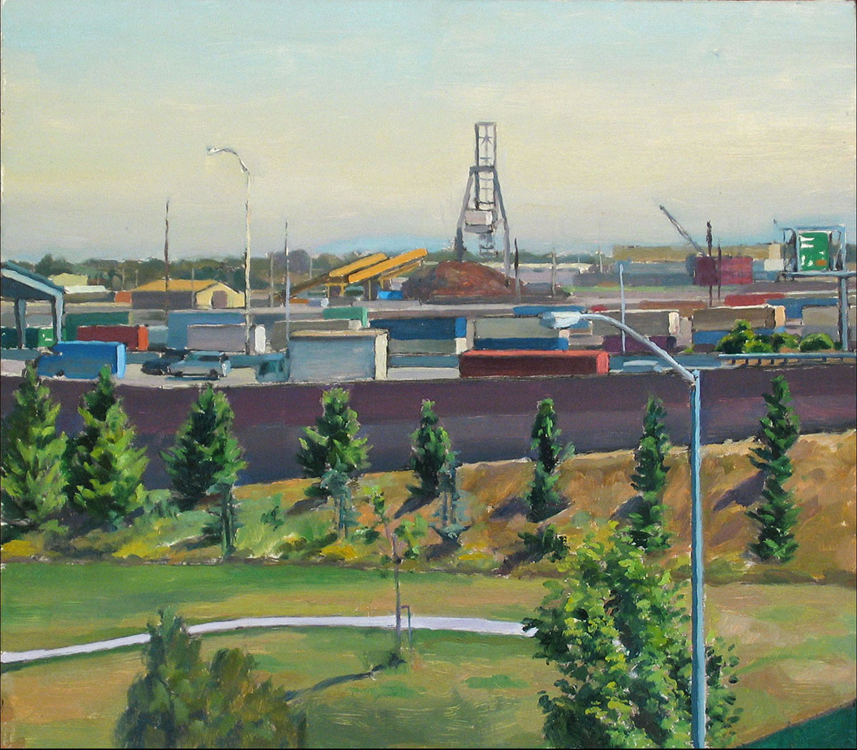  PARK IN OAKLAND oil on panel 14 x 16” 2004 